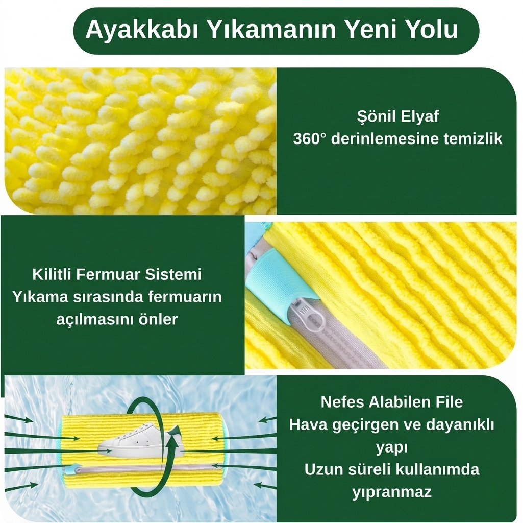 CleanStep - Ayakkabı Yıkama Çantası